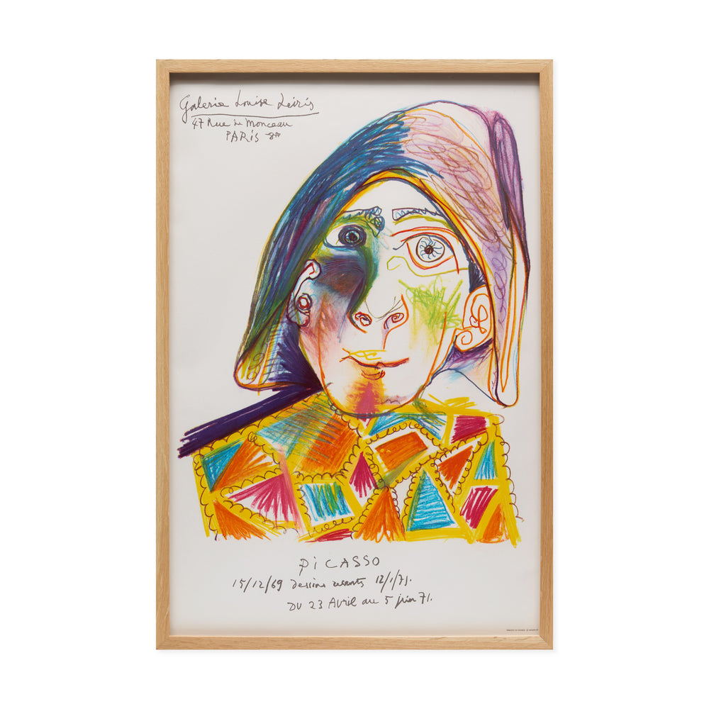 Pablo Picasso 1971 Exhibition Framed Poster