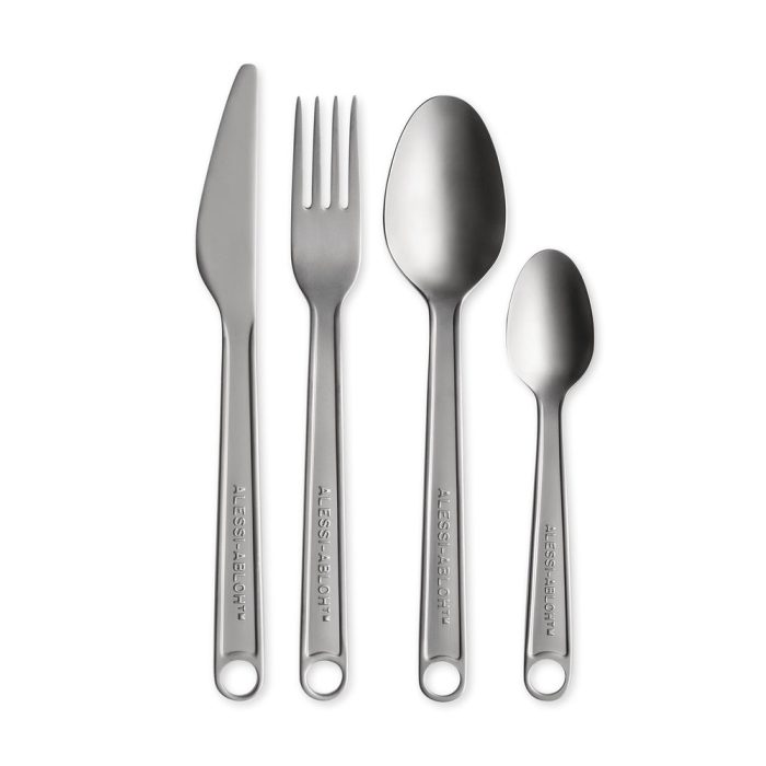 Virgil Abloh Conversational Objects Flatware from Alessi – Set of 4