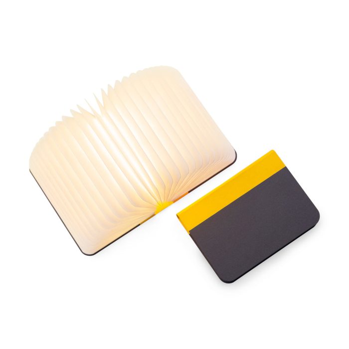 Lumio Book Lamp – Yellow/ Gray