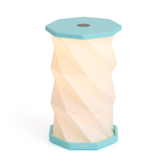 Twist Hexagon Portable Table Lamp – Lagoon Teal