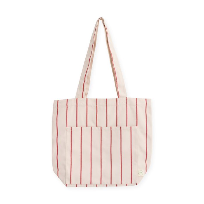 HAY Outdoor Market by Jasper Morrison Shop Market Tote Bag – Beige/ Red