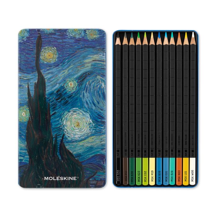 MoMA Moleskine Starry Night Watercolor Pencil Set