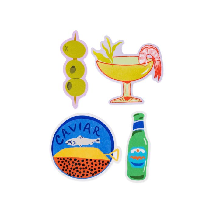 Food Sticker Pack – Set of 4 – Dinner