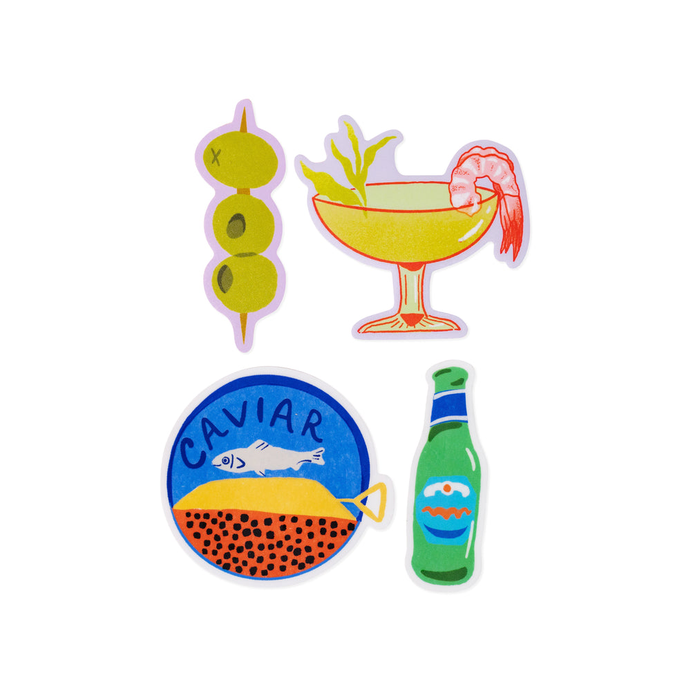 Food Sticker Pack – Set of 4 – Dinner