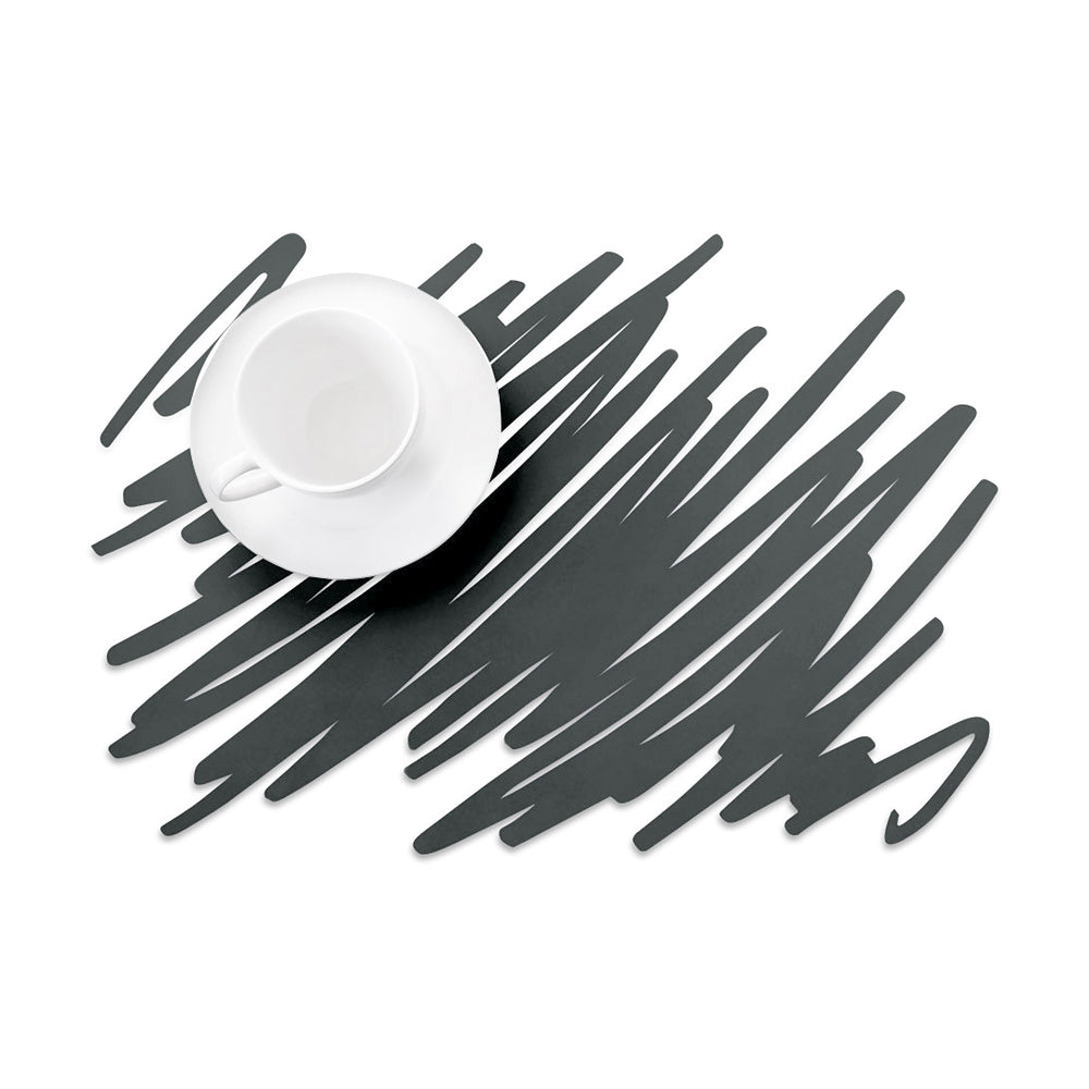 Doodle Placemat – Black Scratch