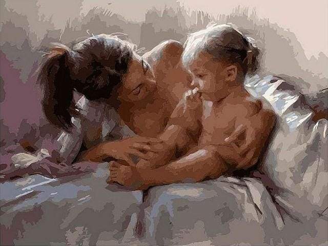 Mother and Child Happiness