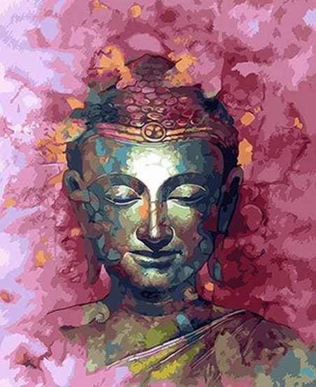 Painted Buddha