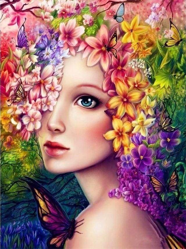 Woman with Flowers